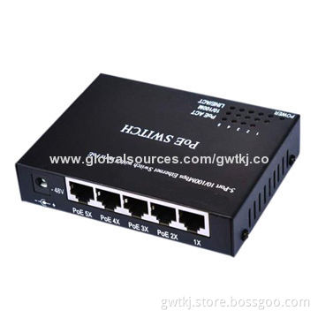 10/100M PoE Switch, 4-port PoE+1 Uplink